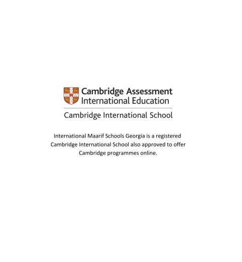 International Maarif Schools Georgia Registered as Cambridge International School