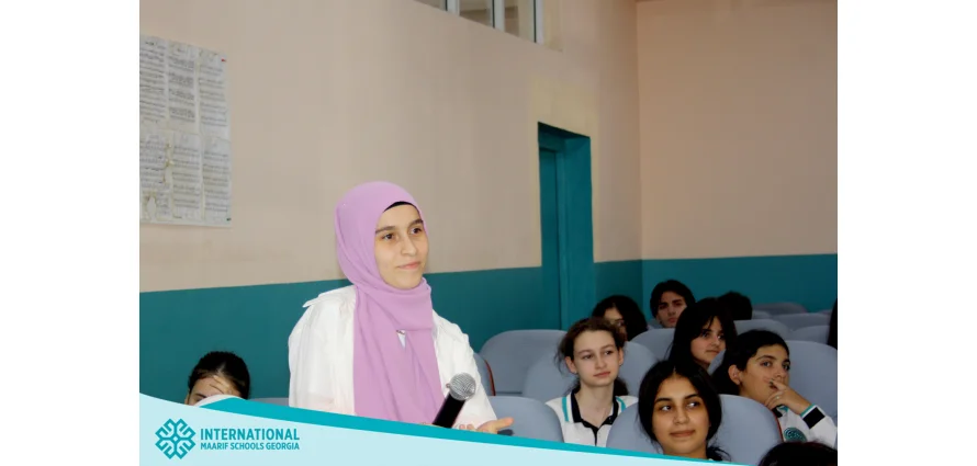 Today Maarif school teachers presented a very interesting club presentation for senior students